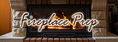 Firepalce Prep - brick fireplace with wood burning inside Firepalce Prep - brick fireplace with wood burning inside